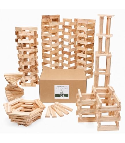 Amazon | KAPLA 木製ブロック280 茶 （初級・動物） | 積み木 | おもちゃ