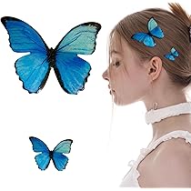 Amazon.co.jp: misakinoya美しい バタフラ ヘアクリップ 蝶 ヘア