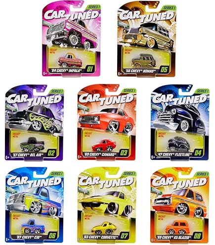 Amazon.co.jp: CarTunedシリーズ 1-8パック ダイキャスト車 対象年齢6