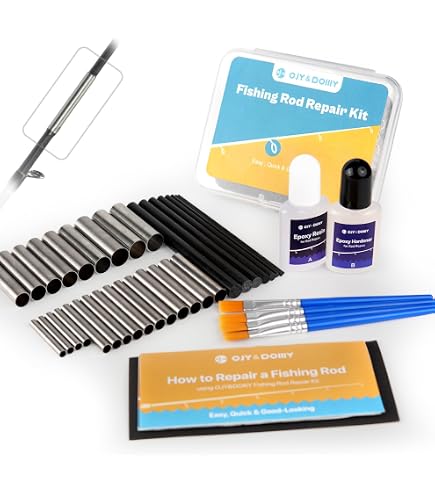 thumbnail interactive-video image 1 of 9KM Fishing Rod Building & Repair Kit - Guides, Tips, Ceramic Rings, Glue For Fresh/Saltwater 1 of 6