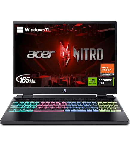 Acer Nitro 5 ゲーミングノートパソコン 15.6インチ FHD IPS 144Hz