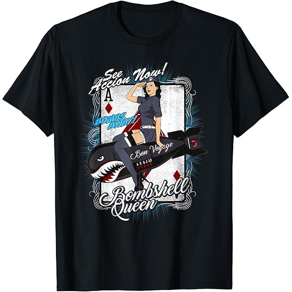 BSVG ヌード Tシャツ バイク バー セクシー ピンナップガール 黒 PINUP GIRL T-SHIRT/ピンナップガールTシャツ（Tシャツ/カットソー