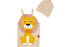 フレンズヒル キッズ 子供用 三角巾付き キッズエプロンM ハローライオン ベージュ 110-120(cm) LW-436-28