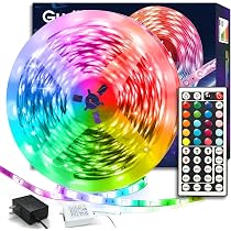 LEDテープライト RGB1600万色 アプリ＋リモコン版 マイク/音楽連動