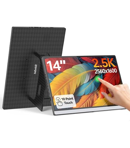 Amazon.co.jp: Miuniu モバイルモニター タッチパネル 4K 13.4インチ