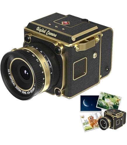 Amazon | デジタルカメラ レトロ ポータブル CCD カメラ 4K 録画｜6400