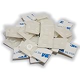 結束バンド用 ケーブルタイ 配線 固定 マウントベース 20mm×20mm 強力 3M 粘着テープ付 (ホワイト 20個)