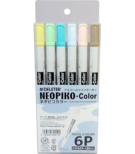 Amazon.co.jp: デリーター アルコールマーカー ネオピコ-2 基本72色A
