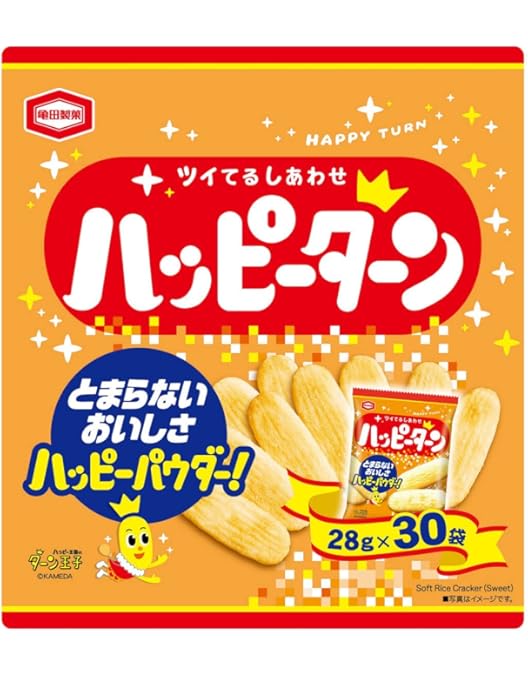 Amazon.co.jp: 亀田製菓 ハッピーターン BOX 28g x 30袋 + lollo