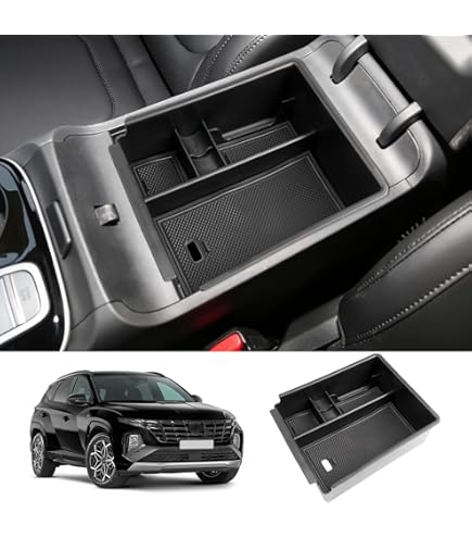 Organizer Console Centrale Per Hyundai Tucson 2022+ (versione Automatica A Pulsante) | Vassoio In ABS Rosso