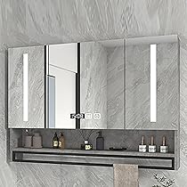 Amazon.co.jp: NEONMAN スマートミラーキャビネット LEDライト