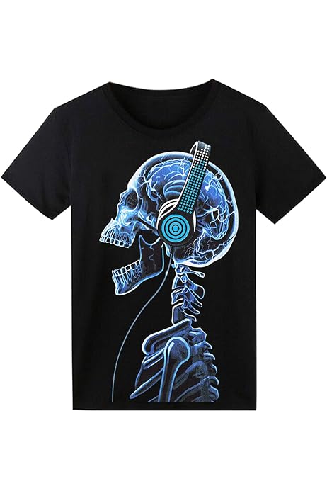 LED T Shirt Sound Activated Glow Shirts 