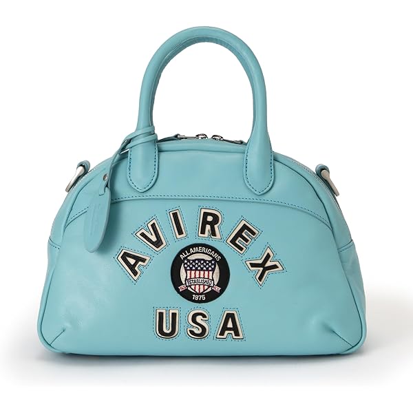 Amazon | [AVIREX] AVX5625 BULTO VARSITY LEATHER MINI BOSTON BAG