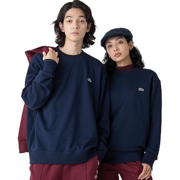 ラコステ　メンズ　セーター　丸首　ネイビー　M 美品‼︎ ラコステ メンズ セーター 丸首 ネイビー M 美品‼︎ LACOSTE