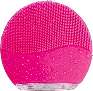 HANAMO 電動洗顔ブラシ 音波洗顔器 洗顔ぶらし シリコン 三段階振動調整 敏感肌対応 毛穴ケア 角質除去 美肌 学生 女の子 IPX7完全防水 USB充電 一年保証