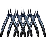 BOOSDEN 薄刃ニッパー ニッパー 工具 電工 ニッパ マイクロニッパー 精密 プラモ用 プライヤー 小型 繊細な作業工具 プラモデル 5本セット 127mm