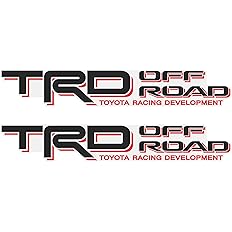 Amazon Co Jp Trd オフロードデカール タコマベッド用 4x4 レーシング開発ステッカー 2枚セット 車 バイク