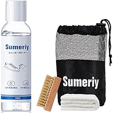 【スマイルSale】【1,559円】 Sumeriy 天然植物エキス配合 すすぎ不要 強力洗浄 スニーカークリーナーセット 120mL
