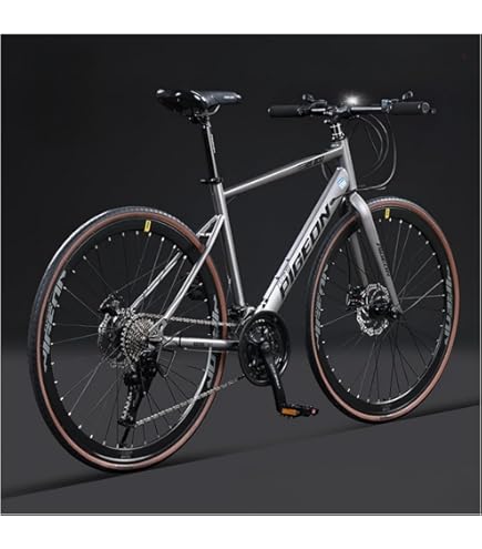 新品 ロードバイク 自転車 マウンテン ロード アウトドア ブラック 3色展開 Amazon | 26インチバイクカーボンスチールフルサスペンション