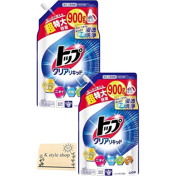 Amazon | ライオン トップ クリアリキッド 蛍光剤無配合 洗濯