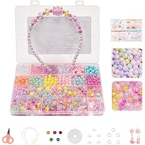 Amazon.co.jp: ビーズセット 手芸キット 約 500 個 ビーズキット