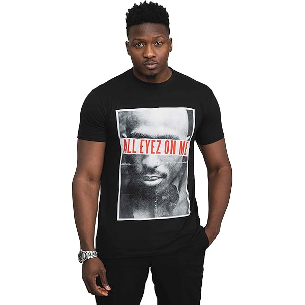Amazon | [ROCK OFF] 2Pac Tupac T Shirt All Eyez Homage Logo