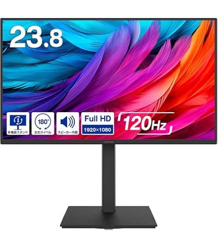 Amazon.co.jp: グリーンハウス 23.8型ディスプレイ フルHD ワイド 昇降