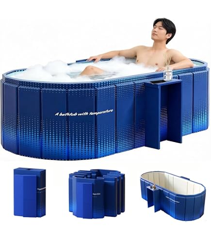 Amazon.co.jp: ポータブルバスタブ 折り畳み浴槽 大人SPA浴槽 簡易風呂 