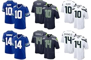 クーパー・カップ ユニフォーム サム・ダーノルド シアトル・シーホークス NFL アメリカンフットボール スーパーボウル 非公式 トップスのみ 吸汗 速乾 快適 柔らかい プレゼント 練習用 誕生日 クリスマス 贈り物
