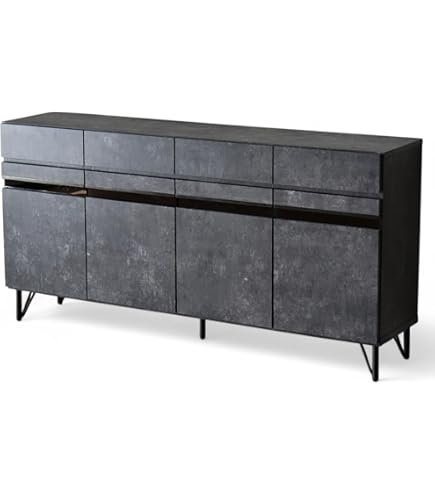 Amazon｜Cスタイル リビングボード サイドボード 幅160 キャビネット