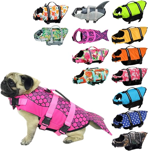 24HOURS KM514G Life Jacket, For Dogs, Size M, Pink, Dog/Pet Safety Gear, For Small/Medium/Large Dogs, For Playing in the Water, Pool, Sea, and River, Floating Vest, Dog/Pet Life Jacket, Pet/Dog Accessories, Pet Flotation Goods - 1