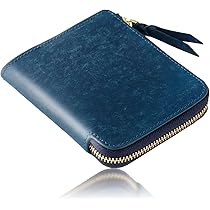 Amazon | [Number7] 財布 2つ折り メンズ カーボン レザー 外側