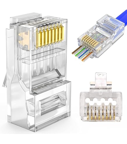 CAT6A & Cat6モジュラープラグ RJ45 日本製線 Cat.6 U/UTP LANケーブル用RJ45モジュラープラグ（3