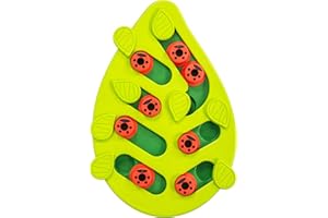 Catstages Buggin' Out Puzzle & Play, Interactive Treat Puzzle Cat Toy 13 in x 9.5 in, Green