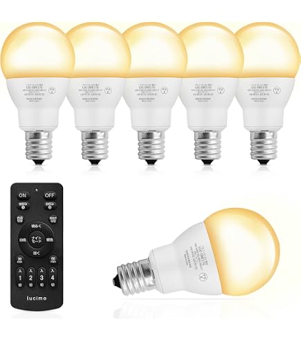 Amazon | 共同照明 6個セット LED電球 E17 40W形 調光 調色 GT-B-5WT2