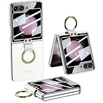 ケース Galaxy Z Fold4 /W23,透明メッキ 手帳型+強化ガラス膜
