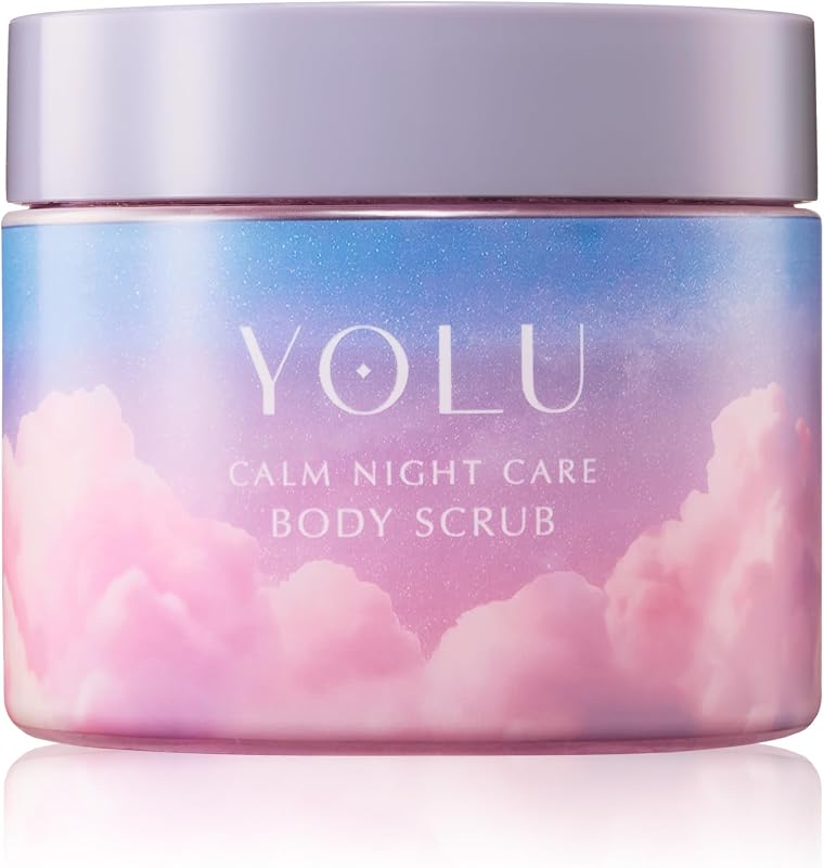 YOLU Body Scrub, Calm Night Care, Salt Scrub, Cuticle Care, Moisturizing, Gelato Texture, Mild Peeling, Contains Beauty Lotion Ingredients, Drying, Texture, Cedarwood & Vanilla Scent
