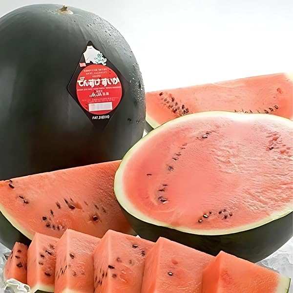 Amazon.co.jp: でんすけすいか (最高ランク 秀品 2Lサイズ 7kg