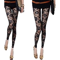 Amazon.co.jp: [sanctrifolium] レギンス レディース 総レース