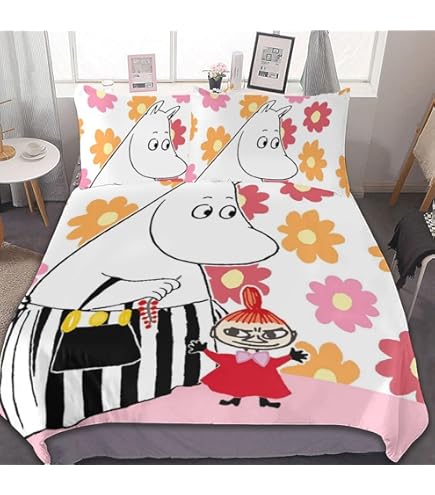 Amazon｜ムーミン 布団カバー 3点セット シングル 寝具カバー