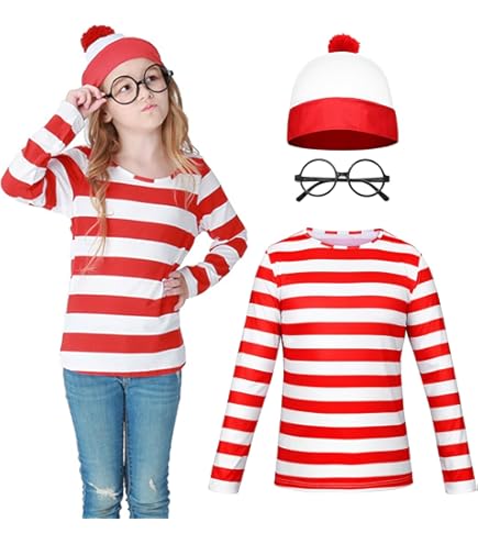 Amazon.co.jp: ウォーリーを探せ コスチューム ハロウィン コスプレ