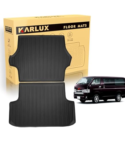 Amazon | KARLUX トヨタ ハイエース200系DX専用のラゲッジマット。3D
