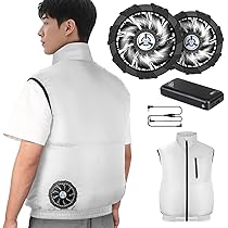 大風量！◇空調作業服用ファンバッテリーセット◇40V.30000mAh◇空調服 空調作業服 半袖 30000mAhバッテリー付き ファン付き 4段階風速