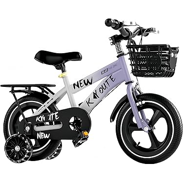 子供用自転車 黒 前カゴ付き 補助輪付き　新品・未使用品❗️ 子供用 自転車 子供用自転車 18インチ 補助輪付き 幼児用 キッズバイク
