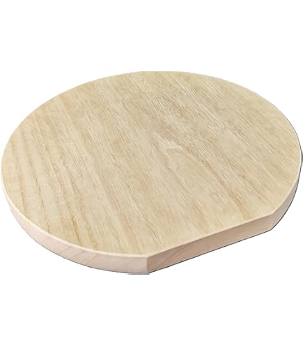Amazon｜お得（直径45cm 厚さ5cm）業務用 中華まな板, 丸形, 白