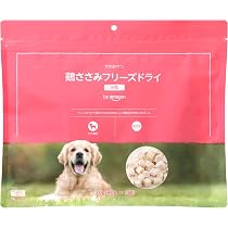 Amazon | by Amazon 犬用 鶏ささみフリーズドライ小粒 120g（40g x 3袋