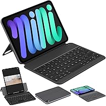 Amazon.co.jp: HOU iPad mini 6/7 (A17 Pro) 対応キーボードケース 