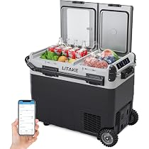 LITAKE 車載冷蔵庫　9L LZ-9L バッテリー付き Amazon.co.jp: Litake 車載冷蔵庫 専用バッテリー 充電式バッテリー LZ