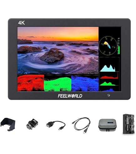 Amazon | FEELWORLD T7 PLUS V2 7インチ一眼レフカメラフィールド