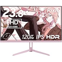 Amazon.co.jp: Pixio PX246 Wave Pastel Pink ゲーミングモニター 23.8